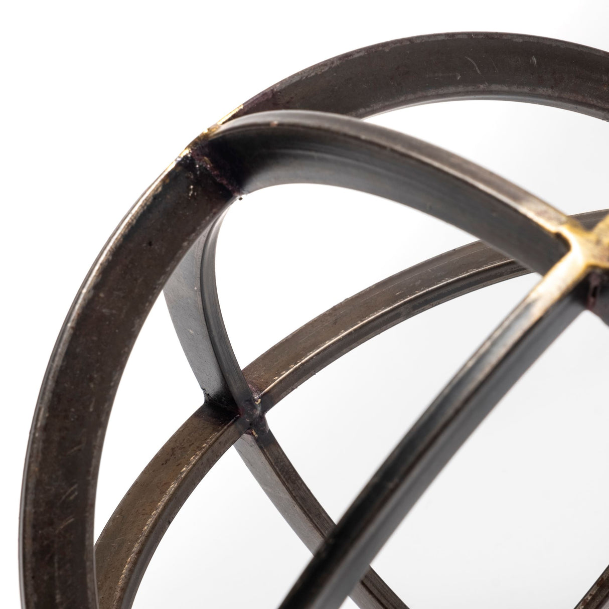 Galenna II (Medium) 9L x 9W Black Metal Circular Decorative Orb from Mercana - Luna Furniture