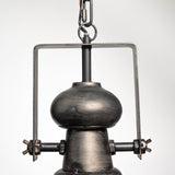 Bashaw I 17x20 Gray Toned Metal Dome Pendant Light from Mercana - Luna Furniture