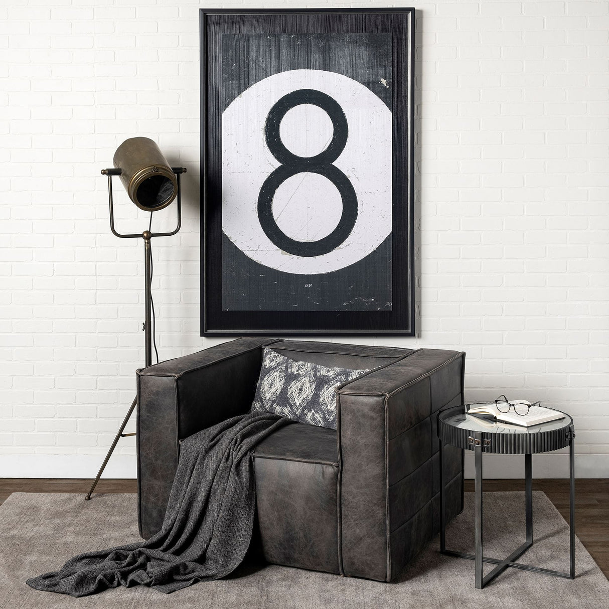 Debdou (61"H) Gold Metal Adjustable Cinema-Style Floor Lamp from Mercana - Luna Furniture