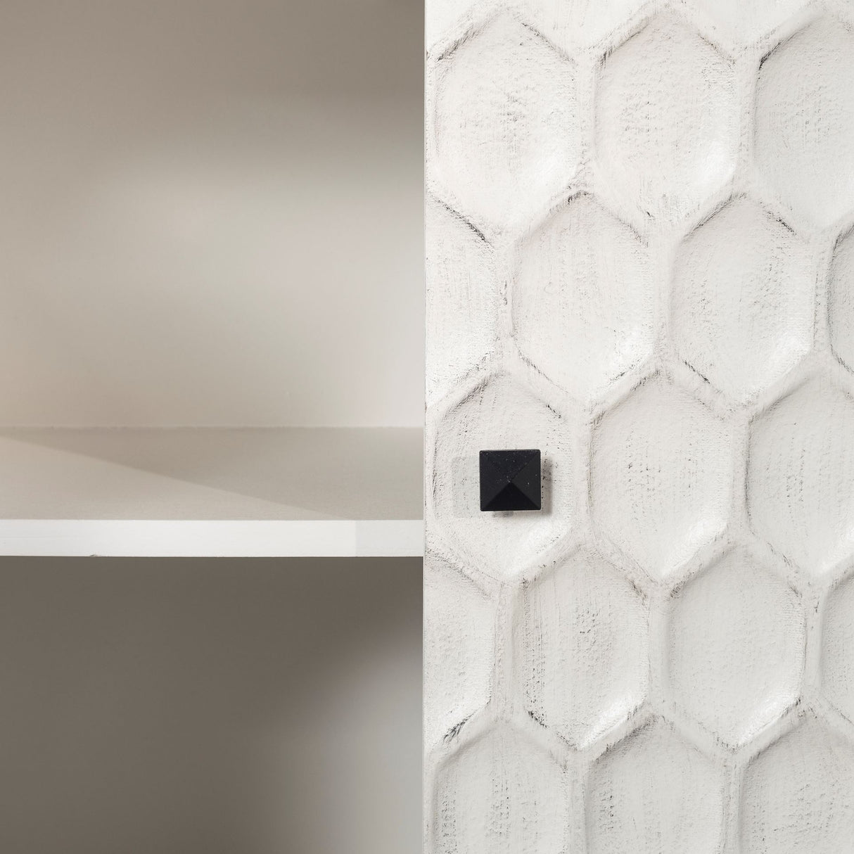 Savannah White Fir Veneer w/ Gray Metal 2-Door Accent Cabinet from Mercana - Luna Furniture