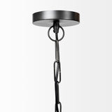 Minerva 19x22 Metallic Gray Hammered Detail Pendant Light from Mercana - Luna Furniture