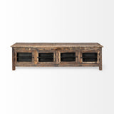 Wilton II Reclaimed Wood and Metal Media Console from Mercana - Luna Furniture