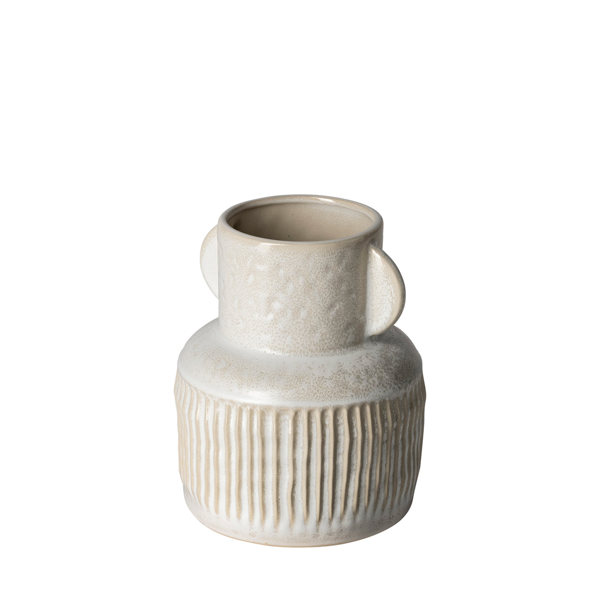 Judy Small Eggshell Ceramic Vase from Mercana - Luna Furniture