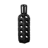 Brunel Large Black Drum-Shaped Ceramic Vase from Mercana - Luna Furniture