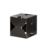 Darren (Small) 6L x 6W Black Metal Decorative Cube from Mercana - Luna Furniture