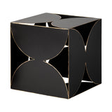 Darren (Large) 8L x 8W Black Metal Decorative Cube from Mercana - Luna Furniture