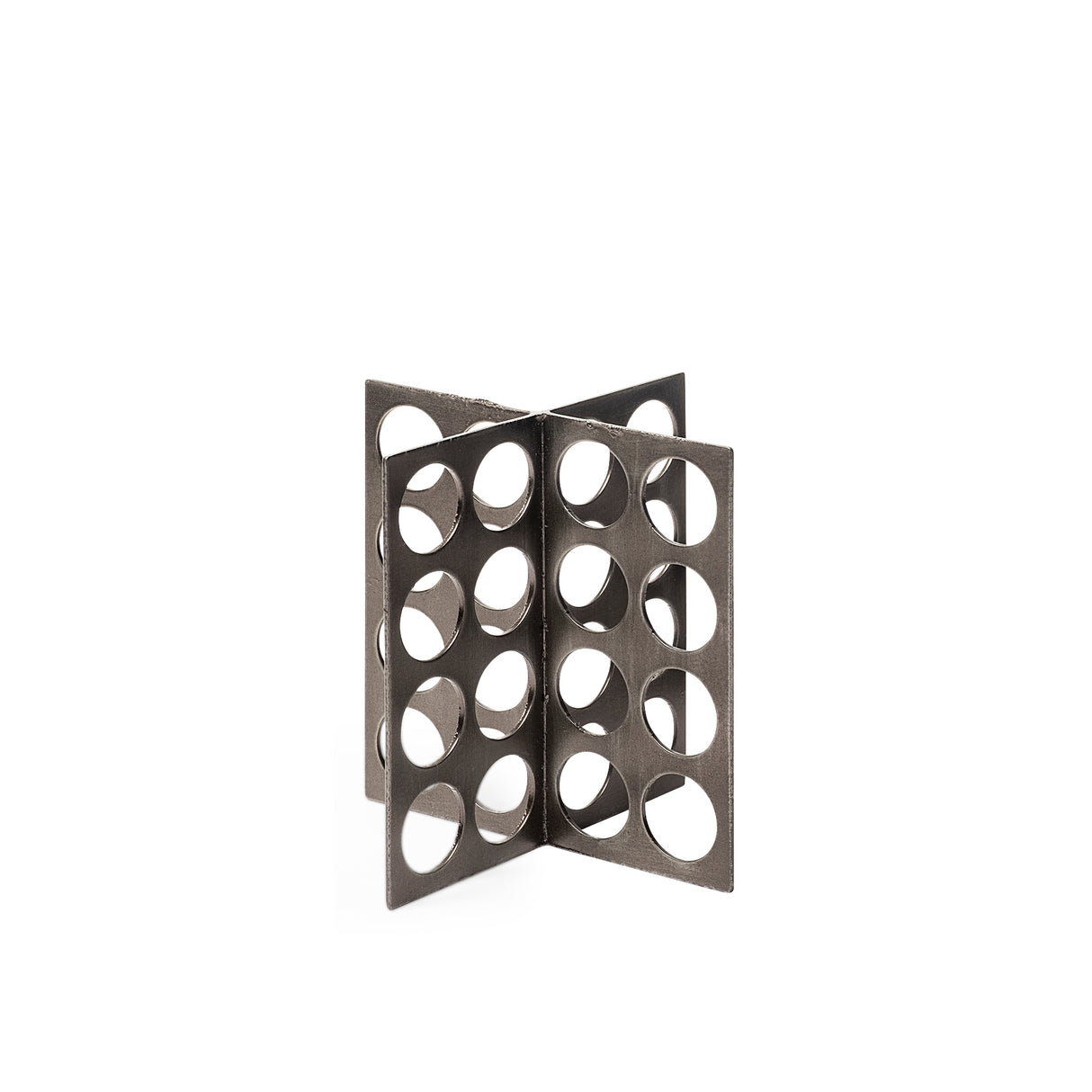 Fletcher (Small) 4L x 4W Gray Metal Abstract Decorative Object from Mercana - Luna Furniture