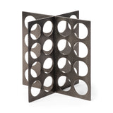 Fletcher (Large) 6L x 6W Gray Metal Abstract Decorative Object from Mercana - Luna Furniture