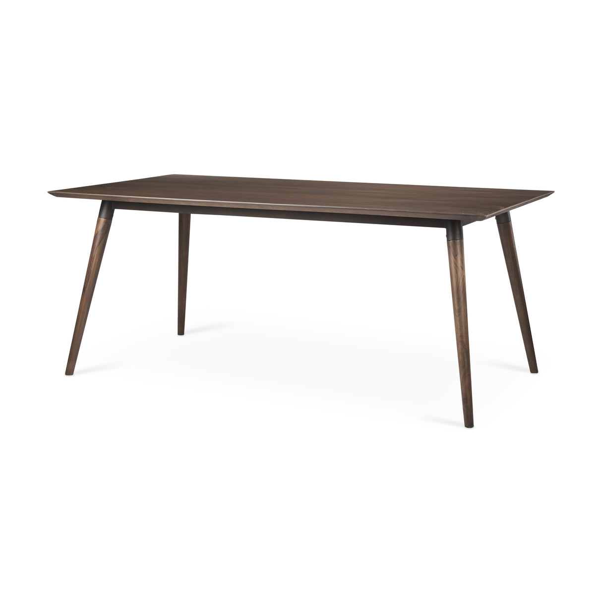 Nicholas II 72x39 Brown Solid Wood Top Metal/Wood Leg Dining Table from Mercana - Luna Furniture