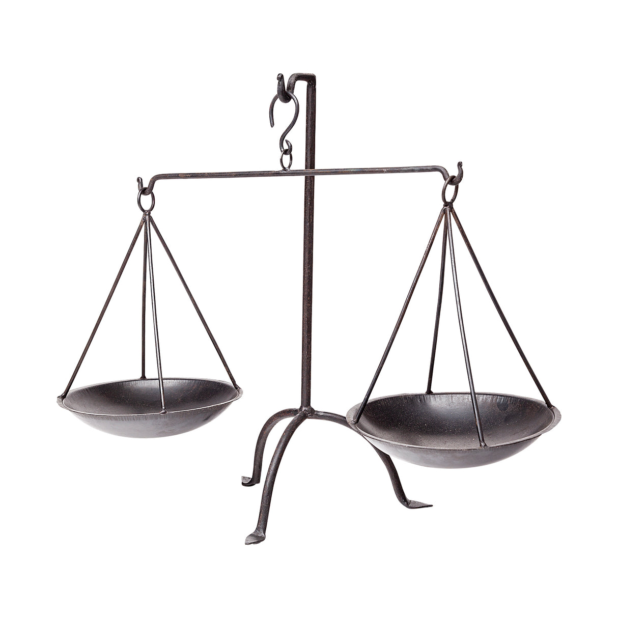 Adilah 16L x 10W Black Metal Vintage Inspired Weighing Scale from Mercana - Luna Furniture