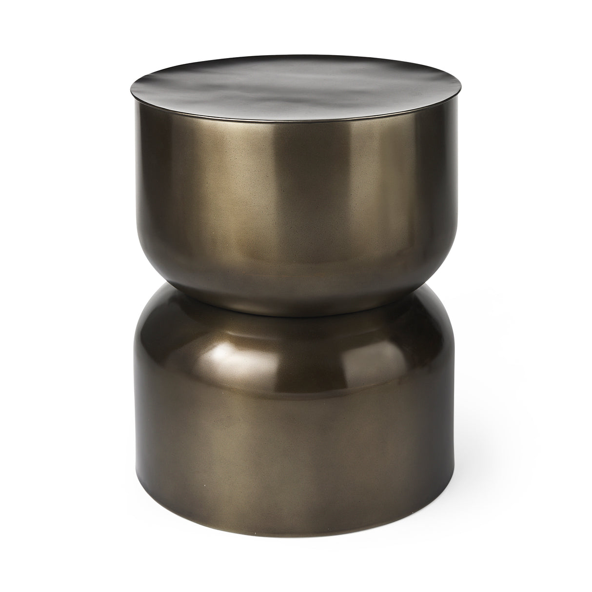 Catriona 17L x 17W x 20H Gold Accent Hourglass Table from Mercana - Luna Furniture