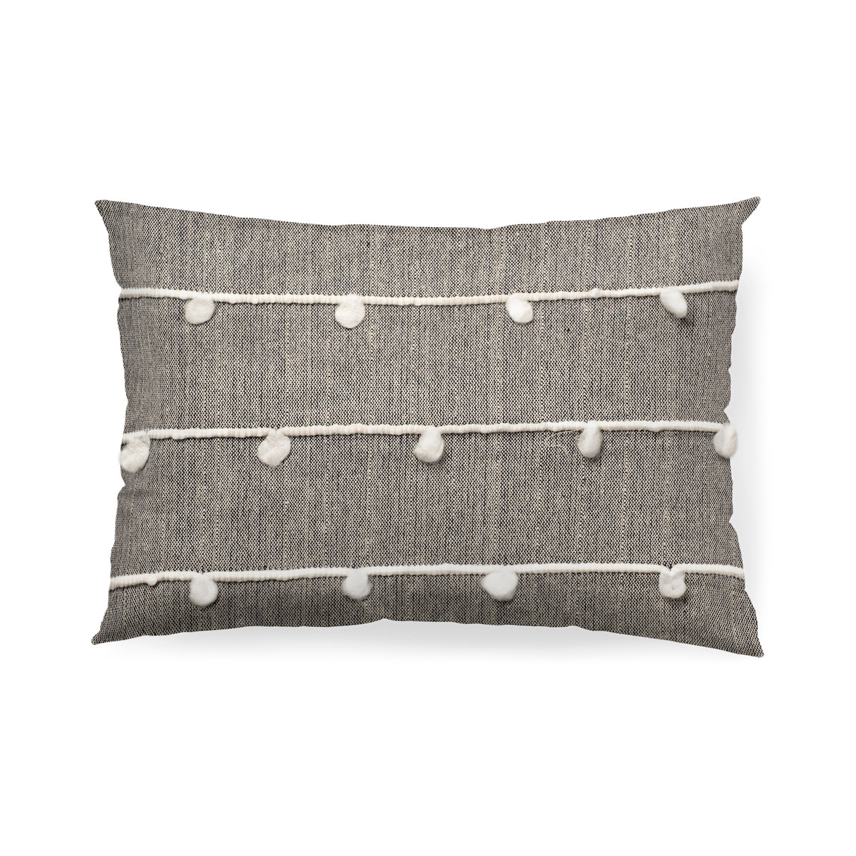 Linda 13 x 21 Navy And Cream With White Detail Decorative Pillow Cover from Mercana - Luna Furniture