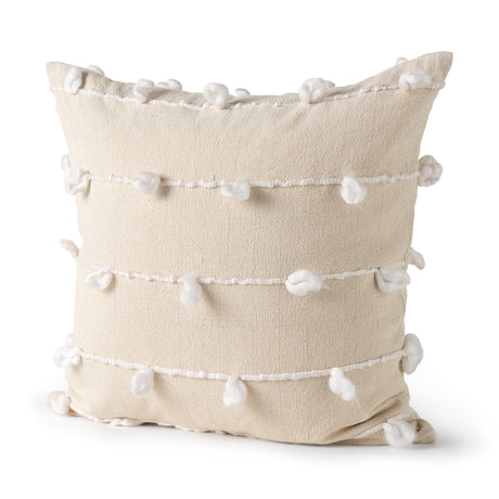 Erica 20 x 20 Cream With White Detail Decorative Pillow Cover from Mercana - Luna Furniture