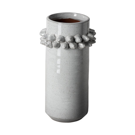 Farmhampton Large Gray Spoked Ceramic Vase from Mercana - Luna Furniture