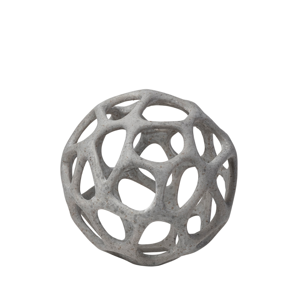 Spiro 6L x 6W Off-White Hollow Decorative Orb from Mercana - Luna Furniture