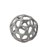 Spiro 6L x 6W Off-White Hollow Decorative Orb from Mercana - Luna Furniture