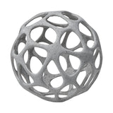 Spiro 7L x 7W Off-White Hollow Decorative Orb from Mercana - Luna Furniture