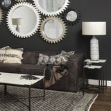 Harlan (30.5"H) Beige-Toned Fabric Shade Gray Concrete Base Table Lamp from Mercana - Luna Furniture