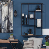 Emily I 8L x 8W Black Metal Decorative Jug from Mercana - Luna Furniture