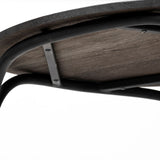 Etienne VII 24" Set of Two Round Top Black Wood and Marble Top Nesting Table from Mercana - Luna Furniture