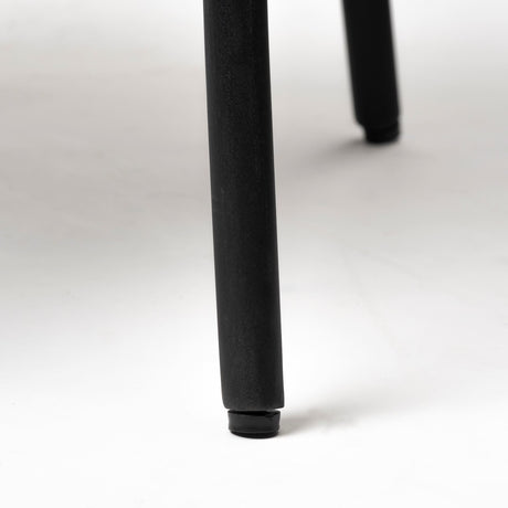 Etienne VII 24" Set of Two Round Top Black Wood and Marble Top Nesting Table from Mercana - Luna Furniture