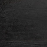Etienne VII 24" Set of Two Round Top Black Wood and Marble Top Nesting Table from Mercana - Luna Furniture