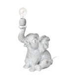 Tantor (15.9"H) Gray Resin Elephant Calf Table Lamp from Mercana - Luna Furniture