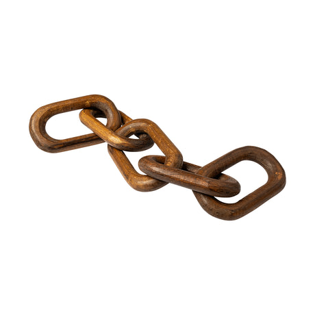 Alix 29L x 5W Brown Wooden Hand-Made 5 Link Chain from Mercana - Luna Furniture