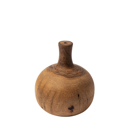 Afra Small Solid Wood Vase Shaped Decorative Object from Mercana - Luna Furniture