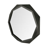 Aramis II 41L x 41H Octagon Black Wood Frame Wall Mirror from Mercana - Luna Furniture