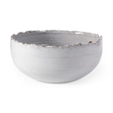 Larsen 13L x 13W White Ceramic Large Decorative Bowl from Mercana - Luna Furniture