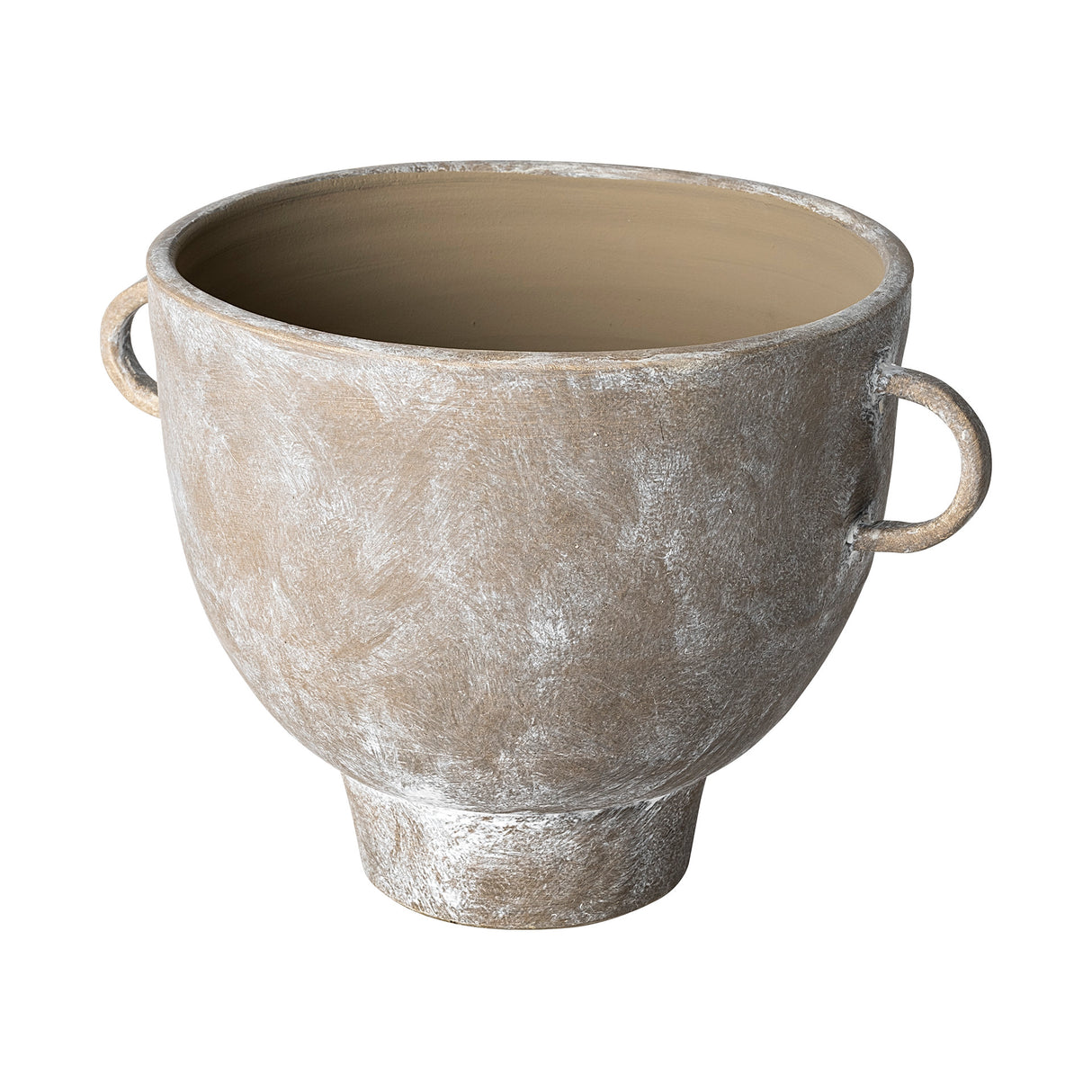 Deya Large Rustic Brown Ceramic Vase from Mercana - Luna Furniture