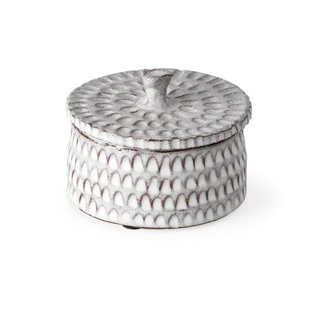 Azul (Small) 5L x 5W Gray Ceramic Detailed Decorative Box from Mercana - Luna Furniture