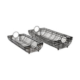 Kenneth (Set of 2) 24L x 12W Gray Metal Baskets from Mercana - Luna Furniture