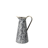 Colette Small Black/White Patterned Vase from Mercana - Luna Furniture