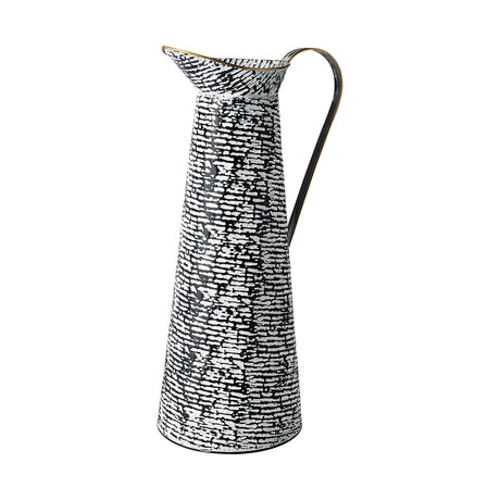 Colette Large Black/White Patterned Vase from Mercana - Luna Furniture