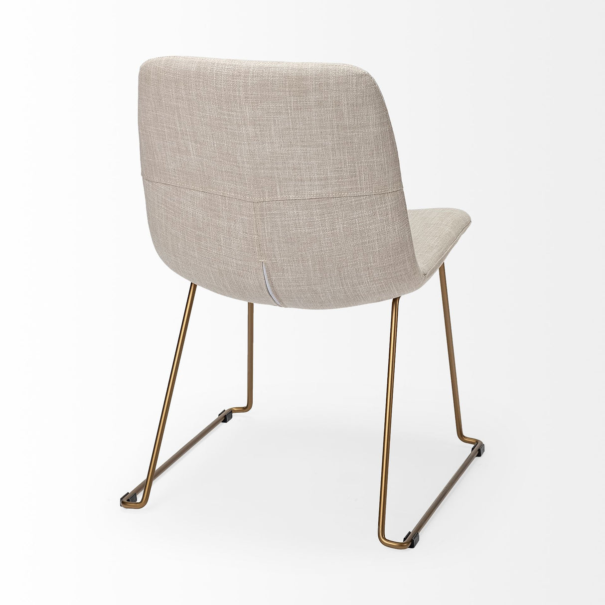 Sawyer I Beige Fabric Seat Gold Metal Frame Dining Chair, Set of 2 from Mercana - Luna Furniture