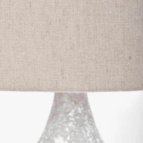 Harlan (30.5"H) Beige-Toned Fabric Shade Gray Concrete Base Table Lamp from Mercana - Luna Furniture