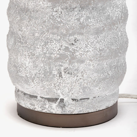 Harlan (30.5"H) Beige-Toned Fabric Shade Gray Concrete Base Table Lamp from Mercana - Luna Furniture