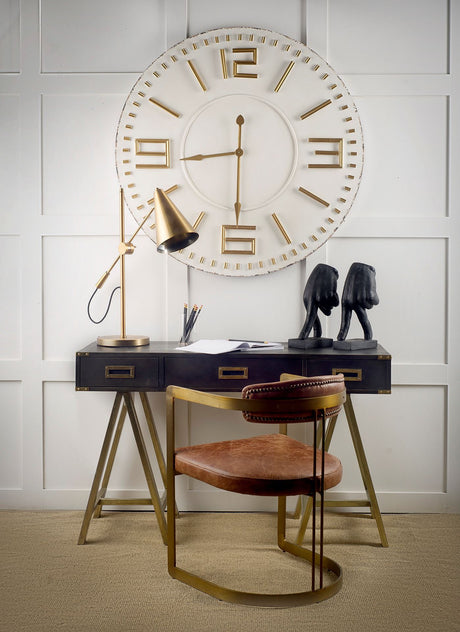 Fragon I (26"H) Gold-Tone Metal Adjustable Cone Shade Table Lamp from Mercana - Luna Furniture