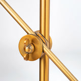 Fragon I (26"H) Gold-Tone Metal Adjustable Cone Shade Table Lamp from Mercana - Luna Furniture