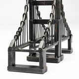 Suspension Set of 2 19L x 4W Brown Wrought Iron Suspension Bridge Bookends from Mercana - Luna Furniture
