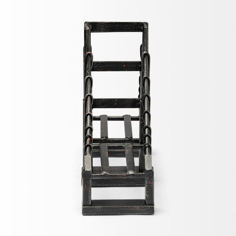 Suspension Set of 2 19L x 4W Brown Wrought Iron Suspension Bridge Bookends from Mercana - Luna Furniture