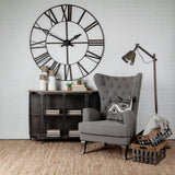Chartrand Set of 2 Wood And Metal Open Crate Style Baskets from Mercana - Luna Furniture