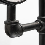 Trifect Black Iron Pipe Three Face Floor Clock from Mercana - Luna Furniture