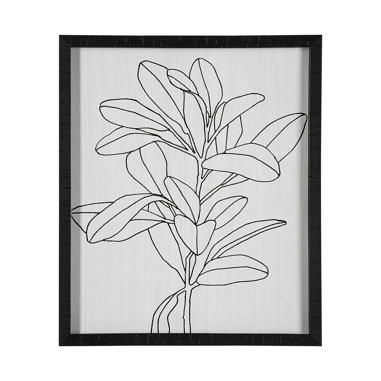 Olive Branch Countour II by Emma Scarvey Hand Embellished Framed Art Print Matted under Glass from Mercana - Luna Furniture