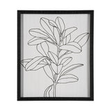Olive Branch Countour II by Emma Scarvey Hand Embellished Framed Art Print Matted under Glass from Mercana - Luna Furniture