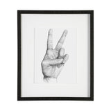 Hand Signs II by Jennifer Paxton Parker a Framed Art Print Matted under Glass from Mercana - Luna Furniture