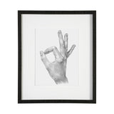 Hand Signs III by Jennifer Paxton Parker a Framed Art Print Matted under Glass from Mercana - Luna Furniture