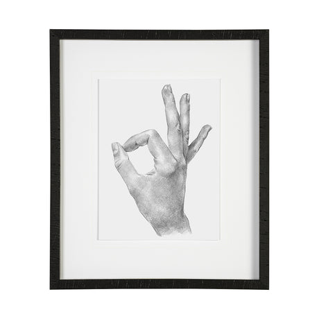 Hand Signs III by Jennifer Paxton Parker a Framed Art Print Matted under Glass from Mercana - Luna Furniture